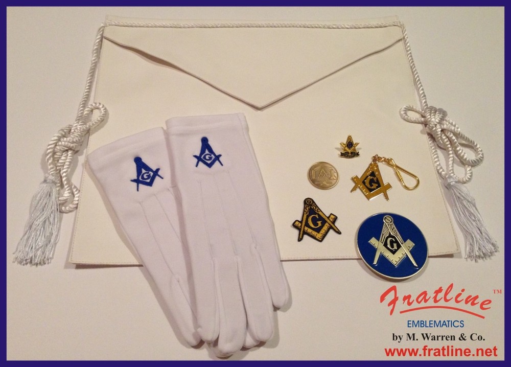 Master Mason Apron & Glove Gift Set (MAS-GS-V2)