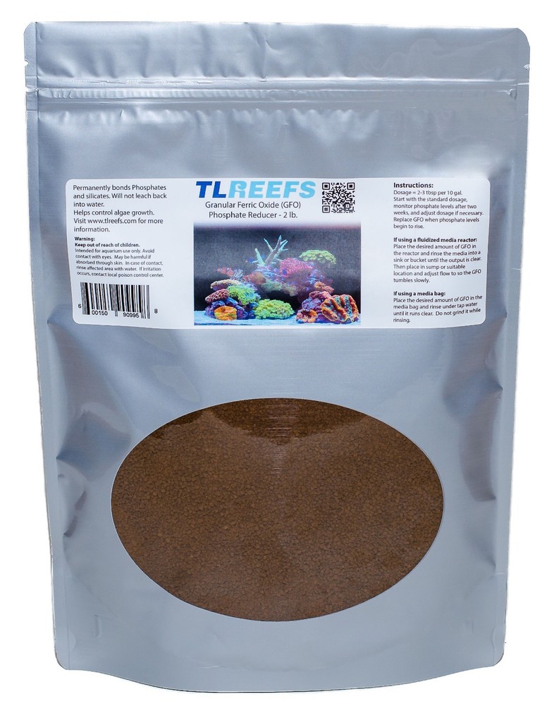 Granular Ferric Oxide (GFO) Phosphate Removal/Algae Control, 2lbs Free Shipping!