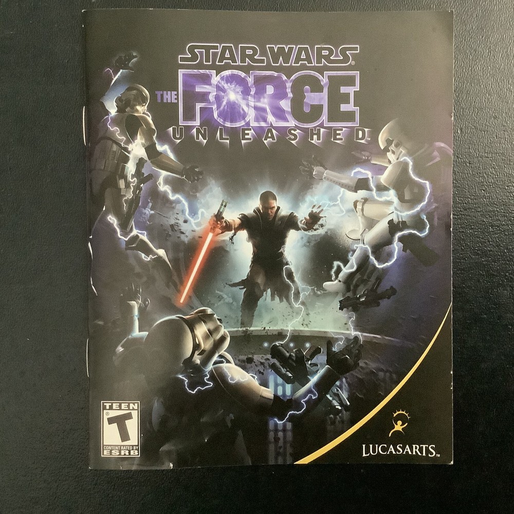 Star Wars The Force Unleashed PS3 PlayStation 3 Instruction Manual Only