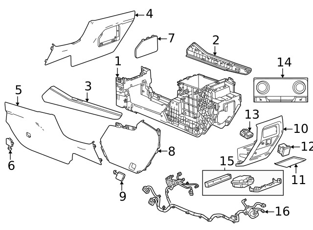 Genuine GM Dash Control Unit 85058333