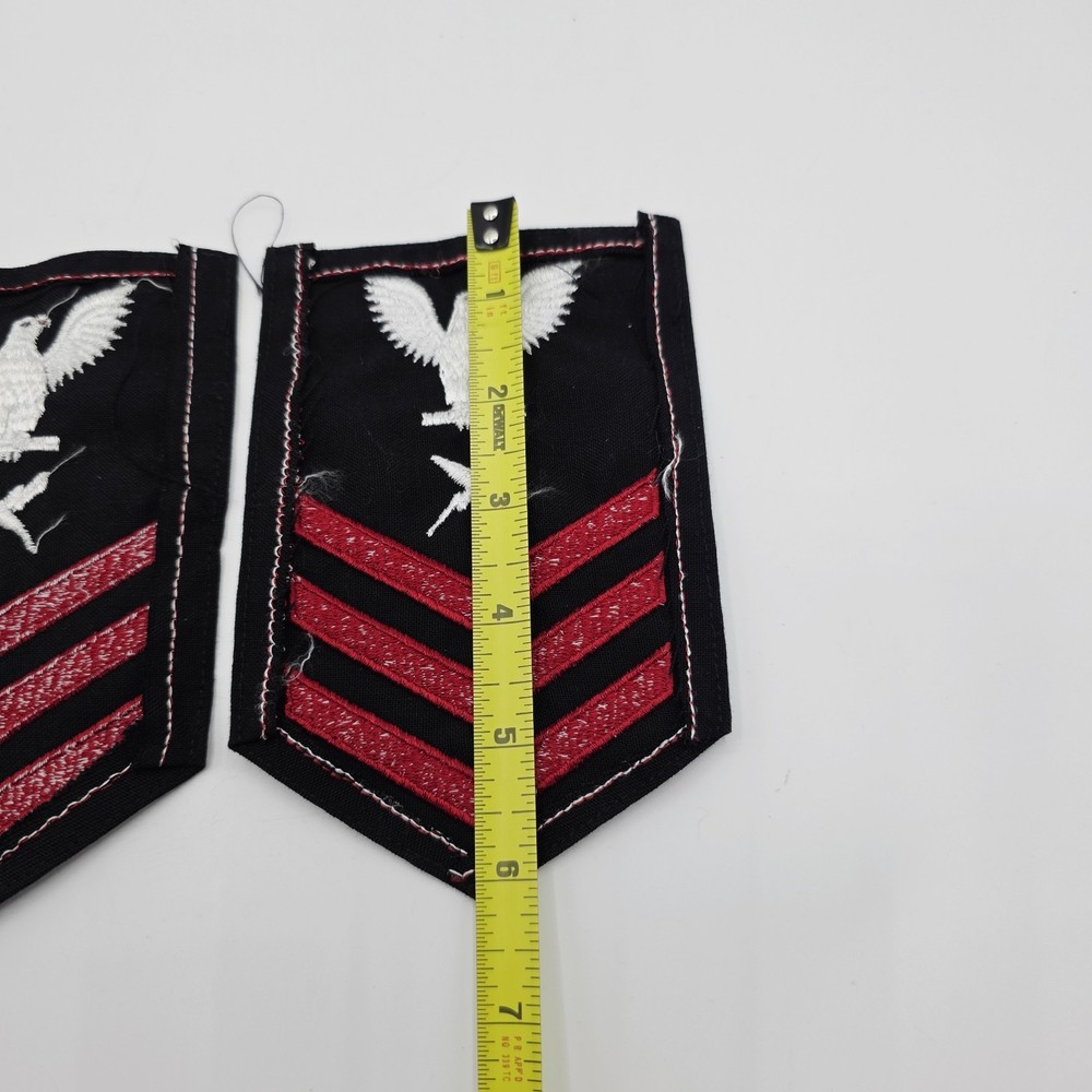 2 US Navy PO First Class E-6 Rate Cryptologic Technician Military Felt Patch