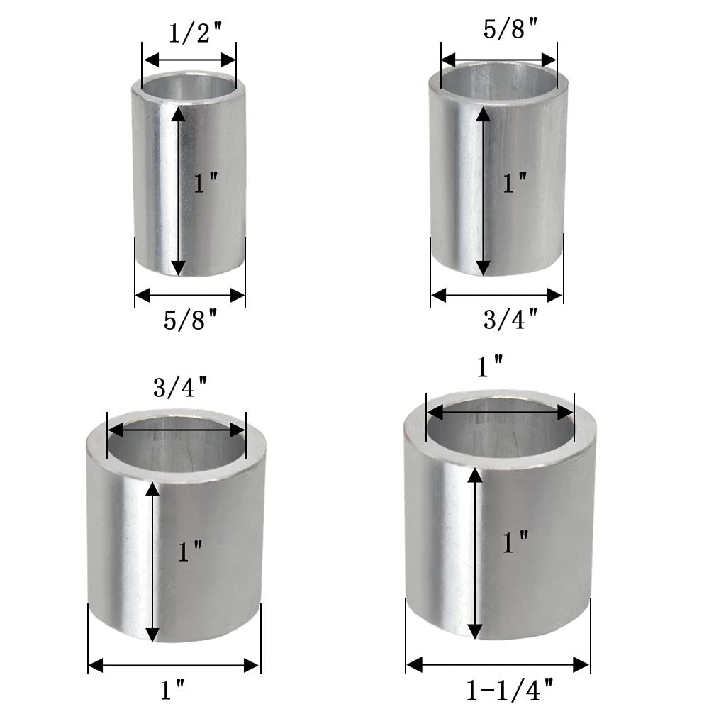 Reducing Bushing Arbor Adapters Set of 4