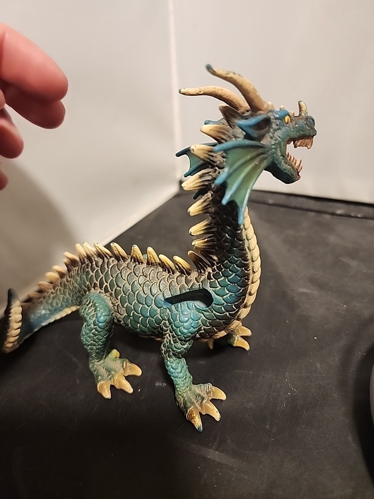 Green Mythical Dragon by Schleich 2003 Missing Wings