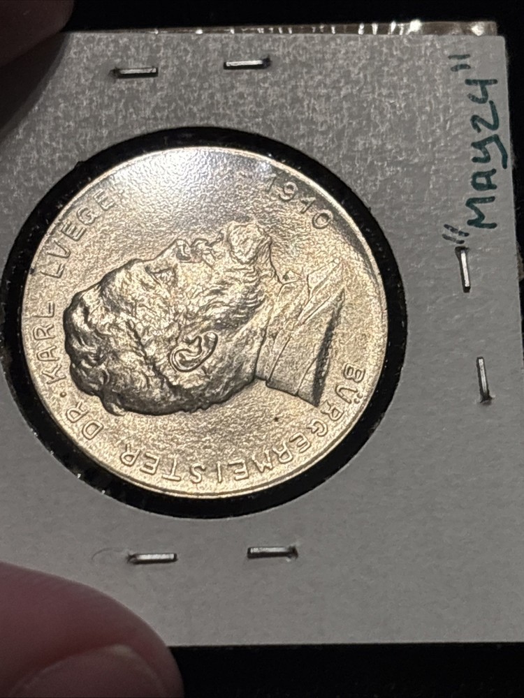 1935 Austria 2 Schilling Silver “may24” Karl Lueger