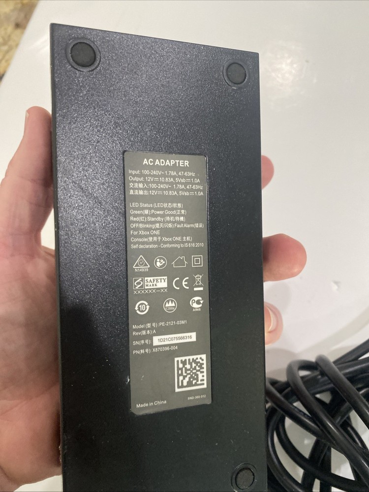 Microsoft Xbox One Power Supply OEM AC Adapter TESTED!