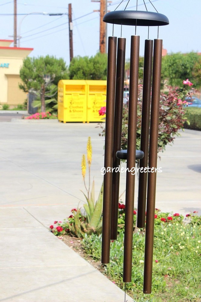 LARGE 60" WIND CHIME BROWN 60" LARGE WIND CHIME Deep tone