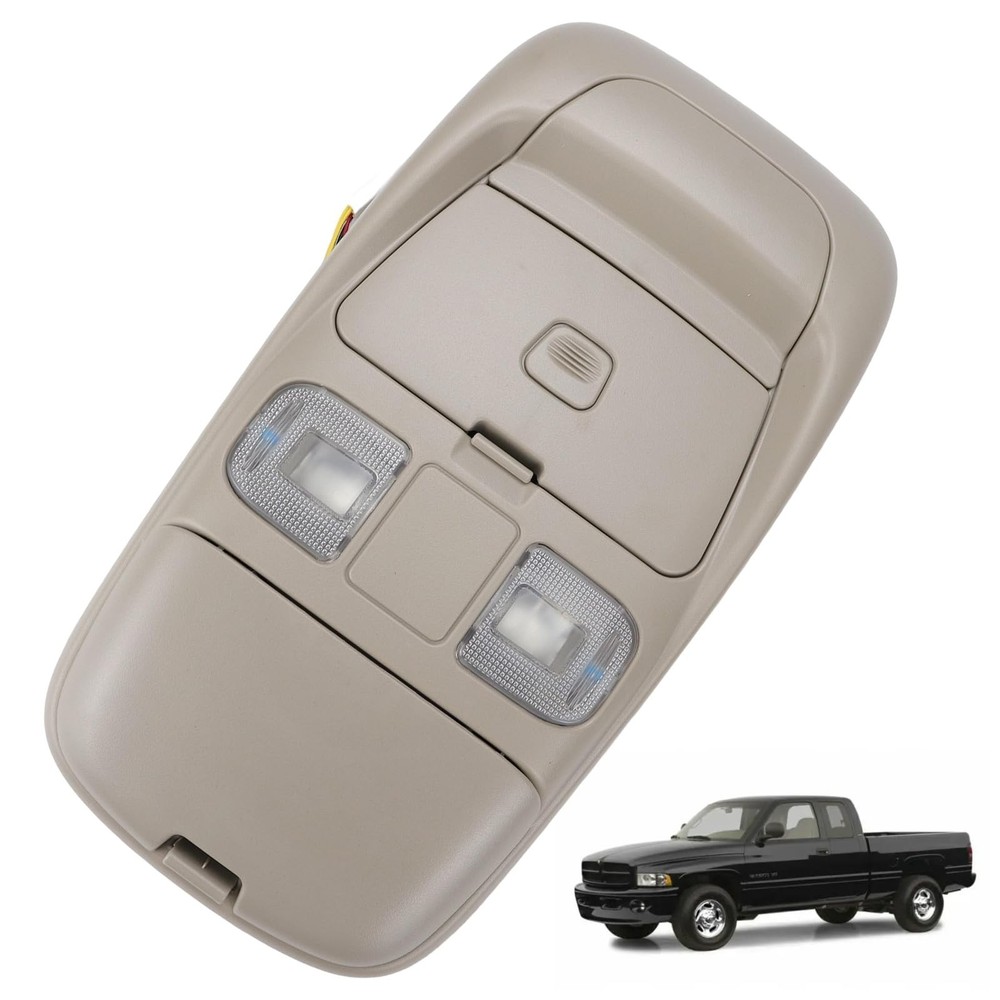 LED Overhead Console Assembly Compatible with Dodge Ram 1500 2500 3500 1998-2...