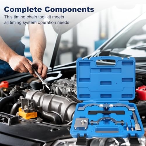 Engine Timing Chain Tool Kit, Premium Grade Camshaft Alignment Locking Set, Prec