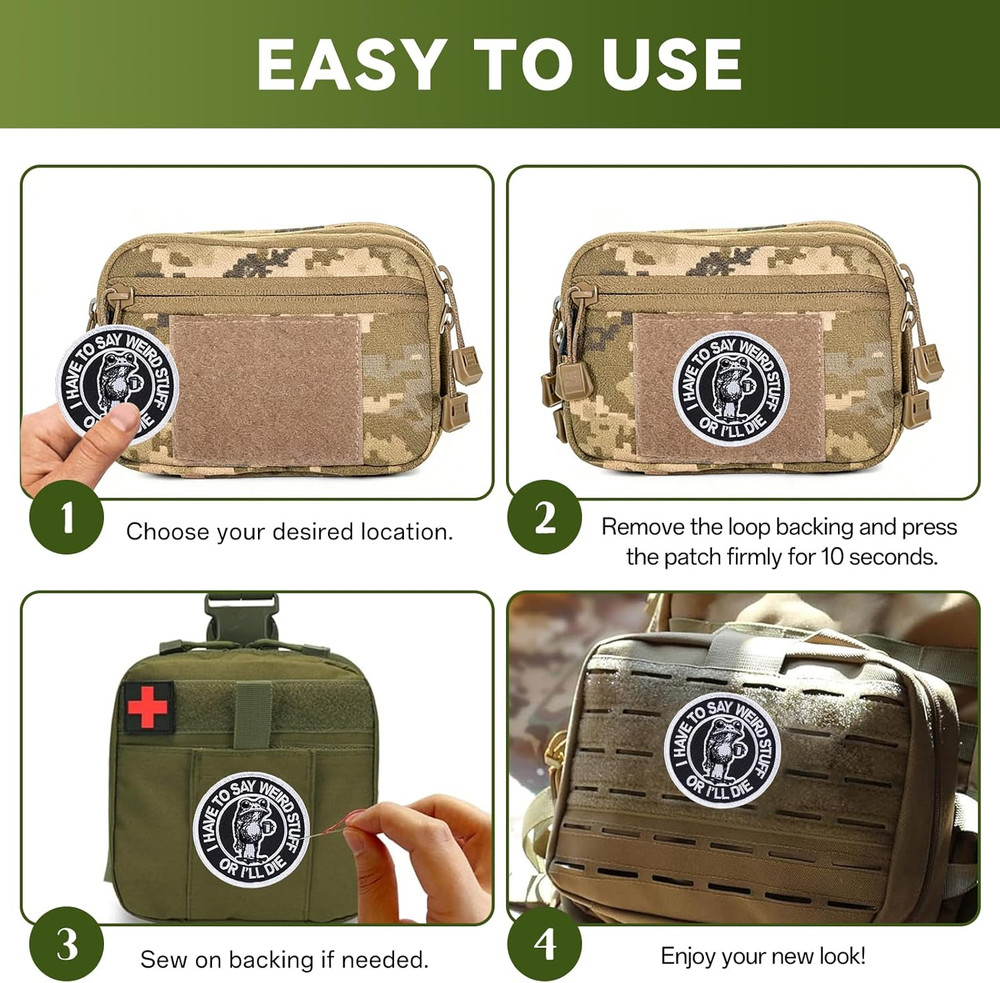 Funny Morale Patch Hook and Loop Patches Tactical Patch Embroidered Patches for