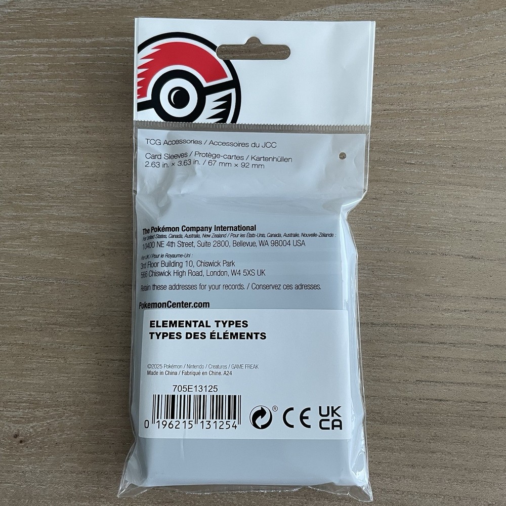 Pokemon TCG - Elemental Types Card Sleeves (65)