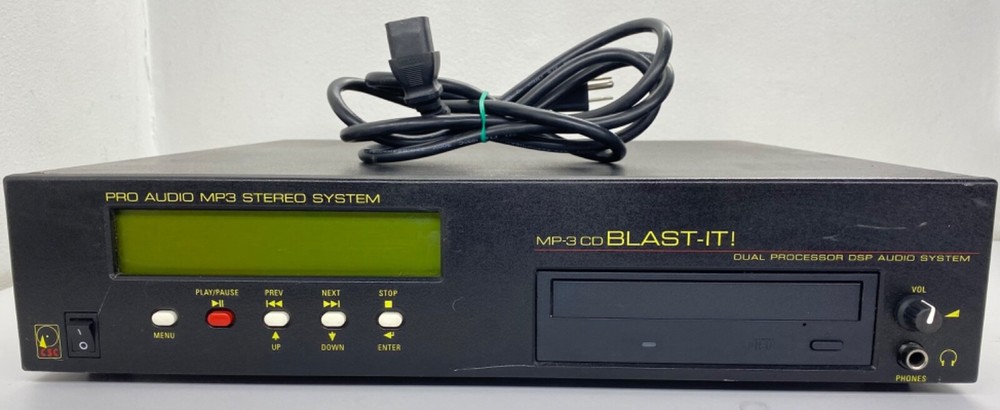 CSC Dual Processor Pro Audio MP-3 CD Player DSP Stereo System BLAST-IT! UNTESTED