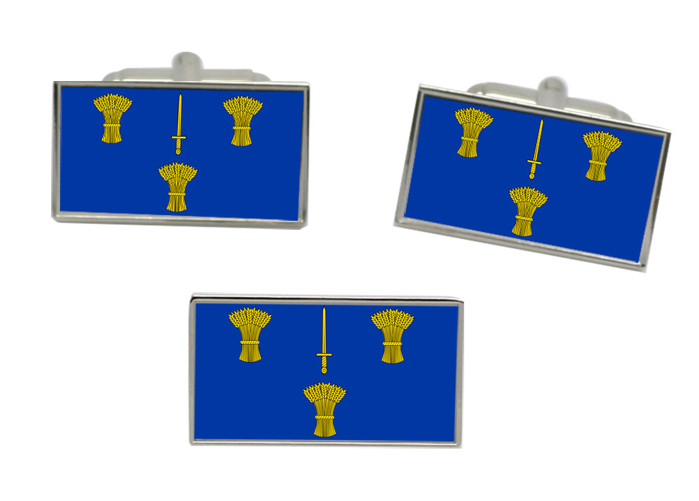 Cheshire (England) Flag Cufflink and Tie Pin Set