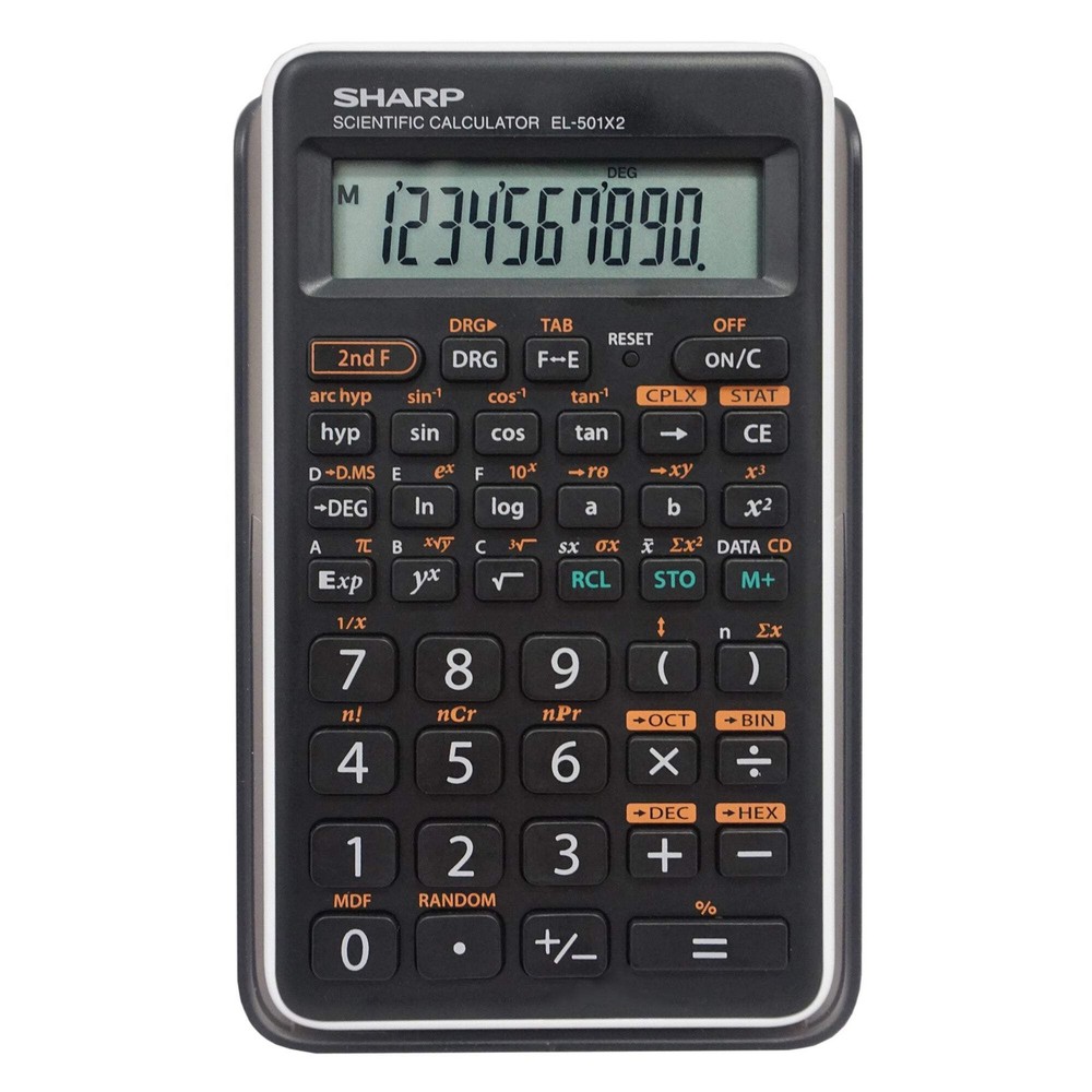 Sharp Scientific Calculator – 1-Line Display, Battery Operated