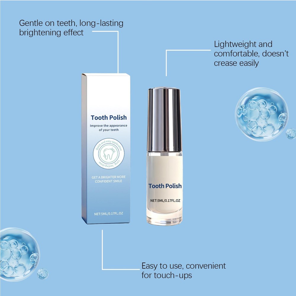 Tooth Polish Gentle Stain Remove Toothpaste 5ml White Tooth Polish