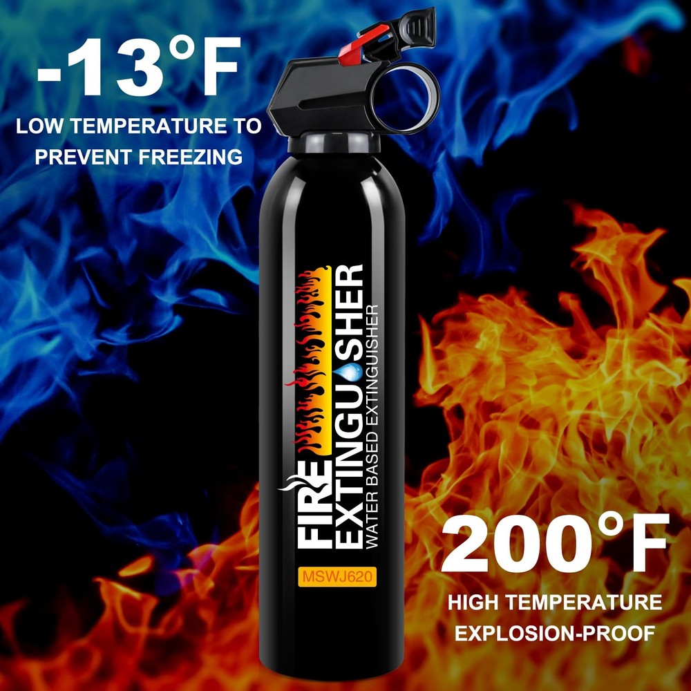 Fire Extinguishers with Mount Bracket - 3 Pack Small Portable Fire Extinguish...