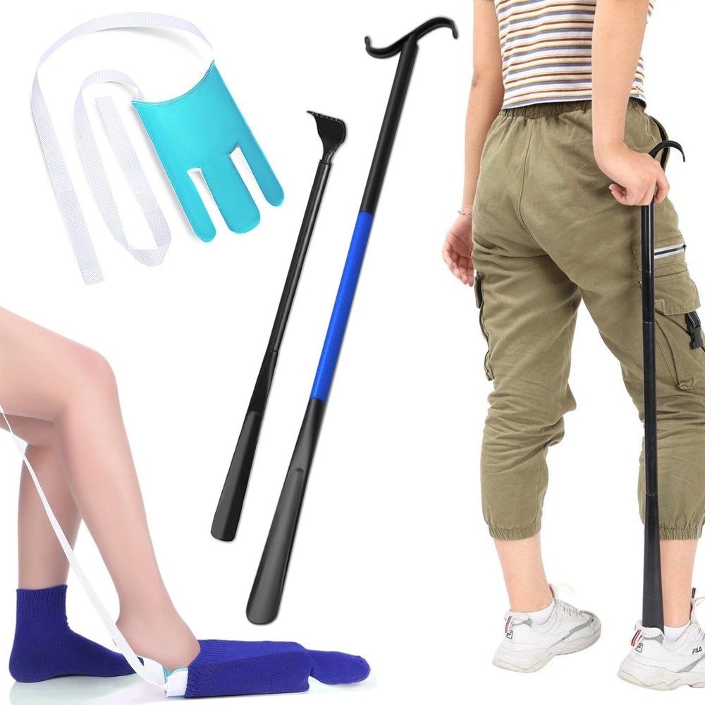 Sock Aids for Putting On Socks, Assistant Device No Bending 3pcs