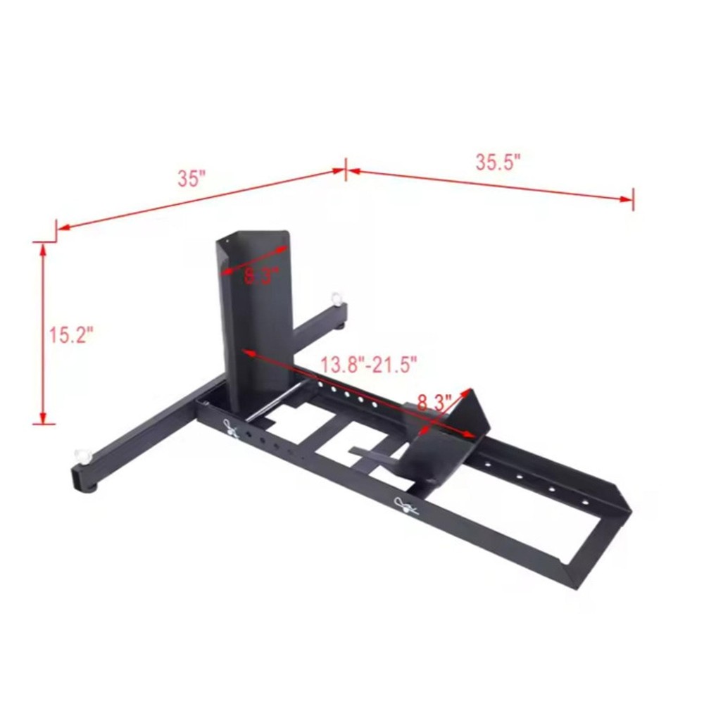 Wheel Chock Professional Black Sturdy Easy Installation Replace Wheel Stand