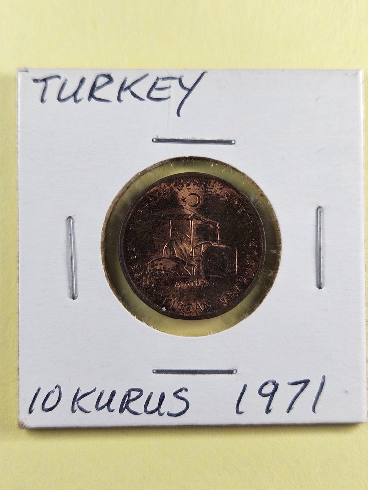COINS - TURKEY - 10 KURUS 1971