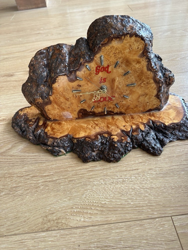 Burl Wood Clock