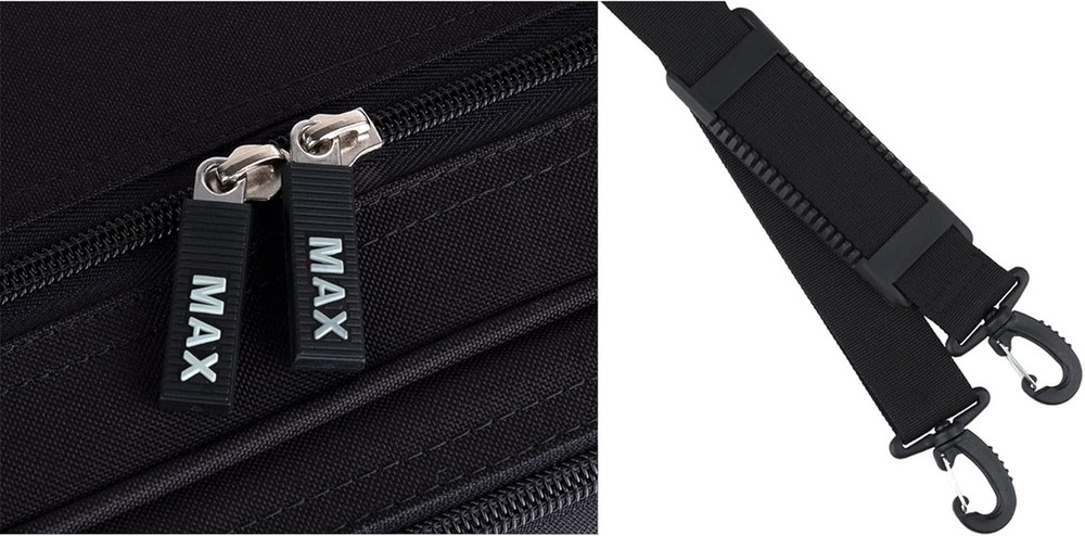4 4 Violin Case Shaped Hard Shell Lightweight Protective Carrying Case Black