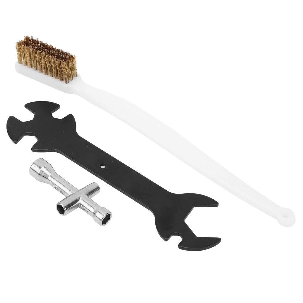 3Pcs 3D Printer Cleaning Tool Set Wrench + Mini Socket + Nozzle Brush Kit