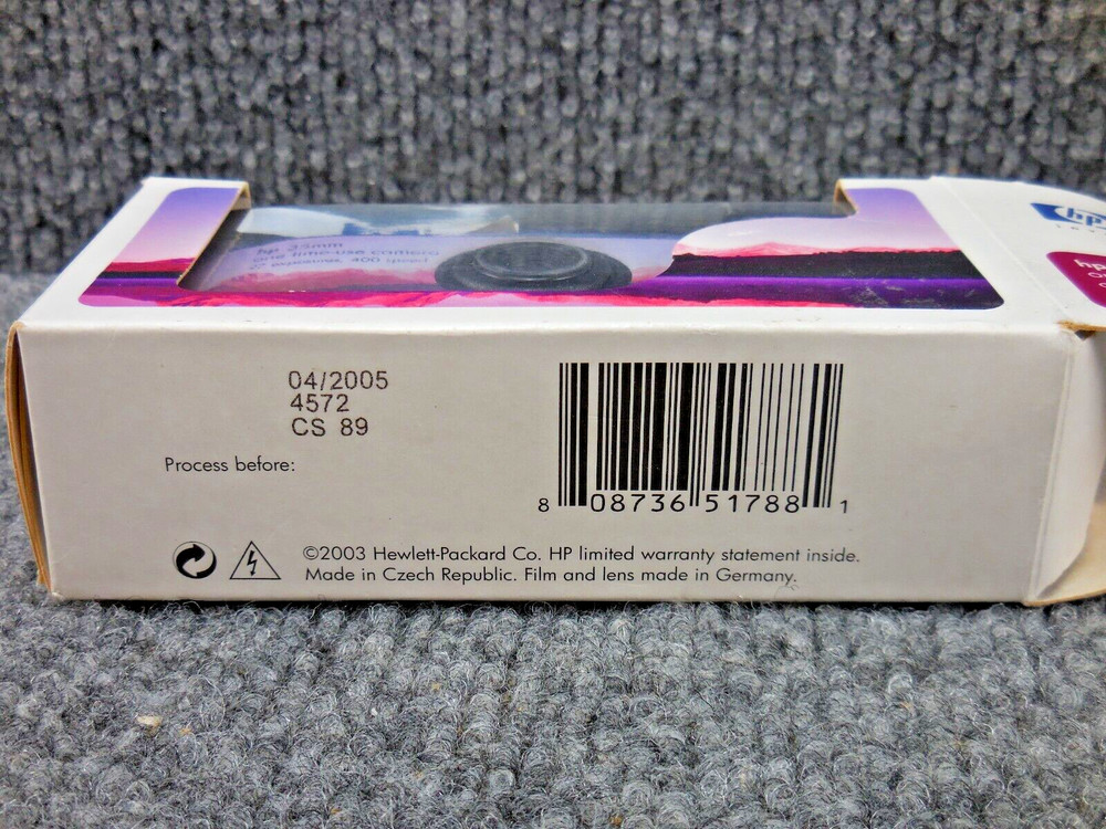 NOS Hewlett Packard HP 35mm One Time Use Camera Expired 2005