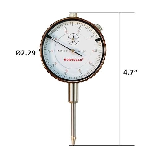 Dial Indicator with Magnetic Base 0-1.0" & Point Set Dial Test Indicator