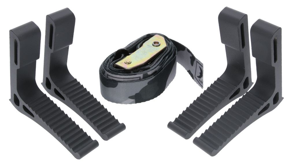 Hawk HWKSTP4PK Monkey Bar Steps Black Aluminum 4 Pack