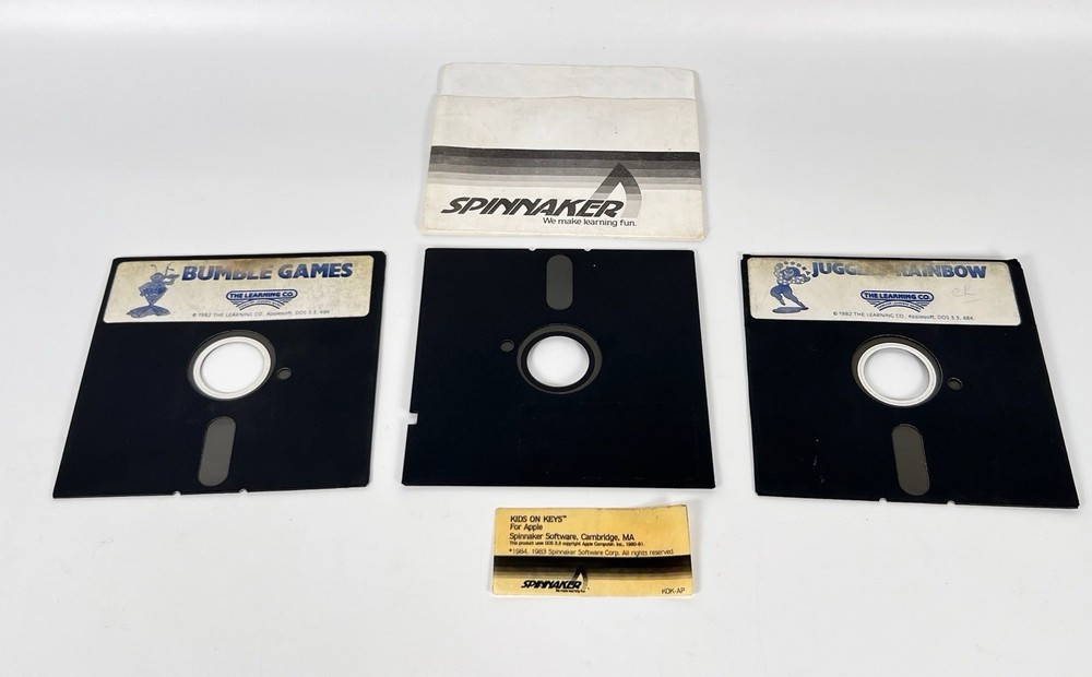 Vintage Lot 12 Floppy Disk Games & Programs Computer (Untested) Applesoft5.25