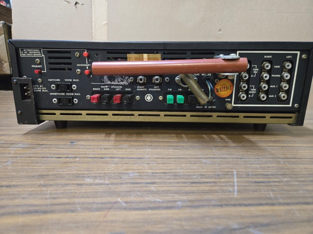 NIKKO STA 501-S Solid State AM/FM Multiplex Stereo Receiver Vintage Nice
