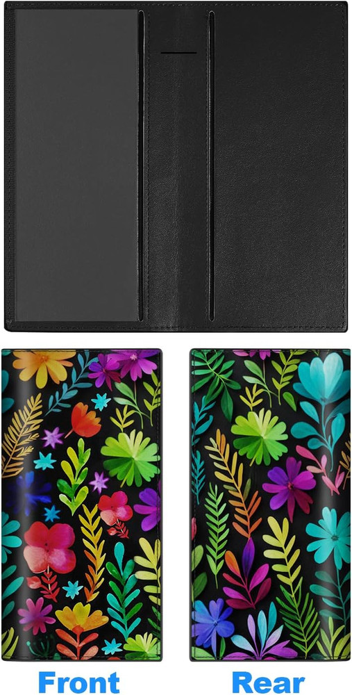 Checkbook Covers for Personal Checkbook, PU Leather Check Book Covers for Women