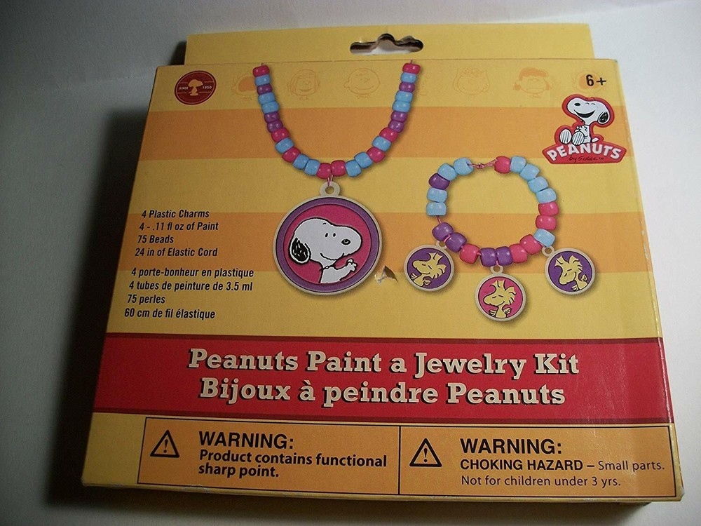 Peanuts Paint A Jewelry Kit With Beads