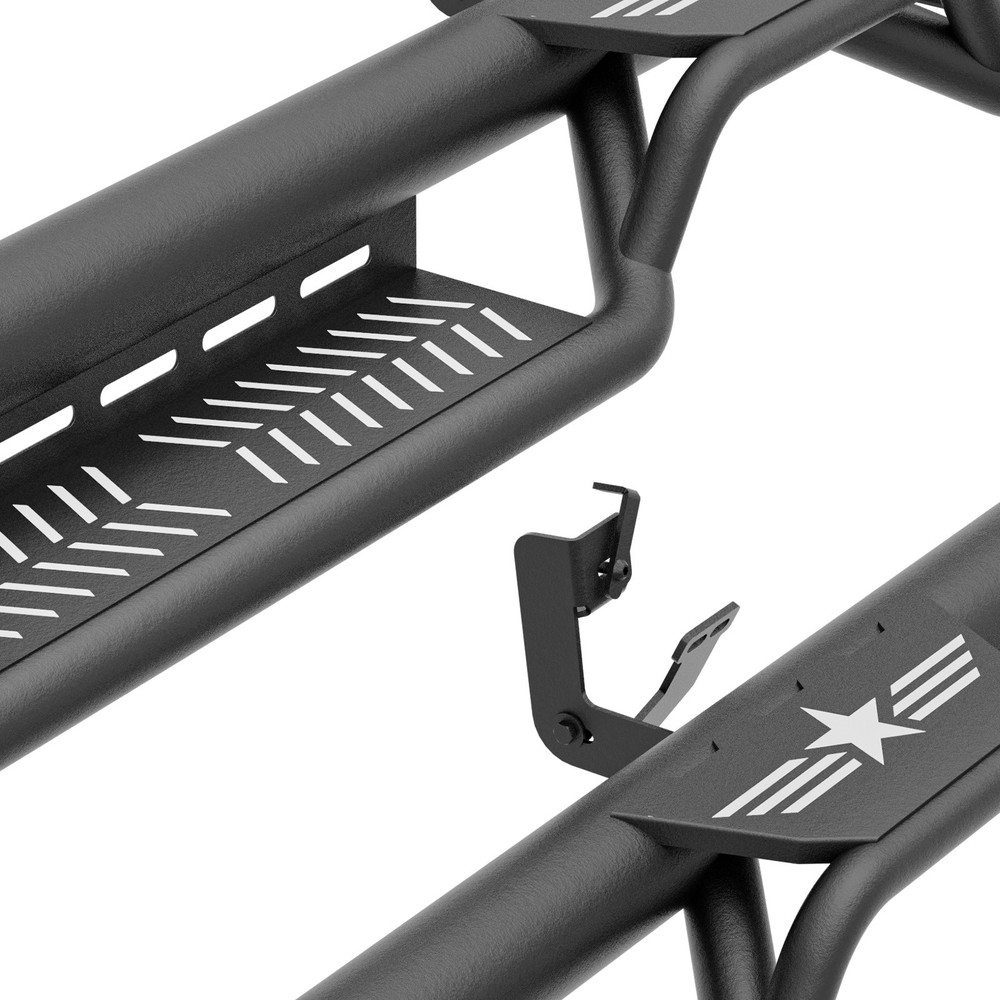 3-Raised Steps Side Running Boards For 2010-2026 Ram 2500 & 3500 Extended Cab