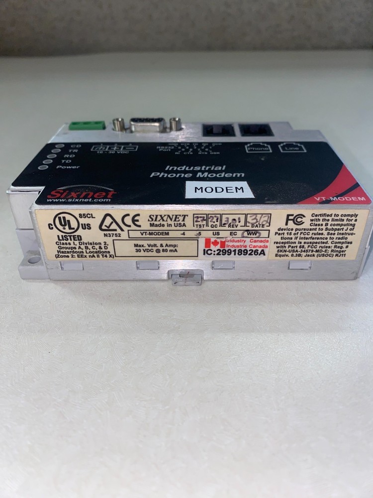 Sixnet Industrial Phone Modem VT-MODEM-1