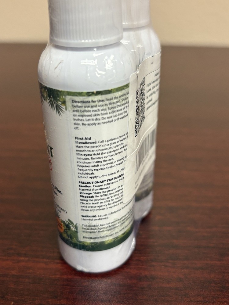 Akisect NATURAL Insect Repellent Spray 2 oz -2 Pack