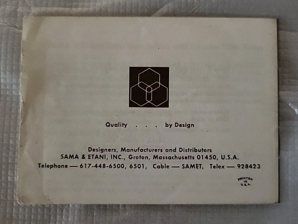 1968 Concise Circular Slide Rule w/ Science Tables Sama & Etani Great Condition