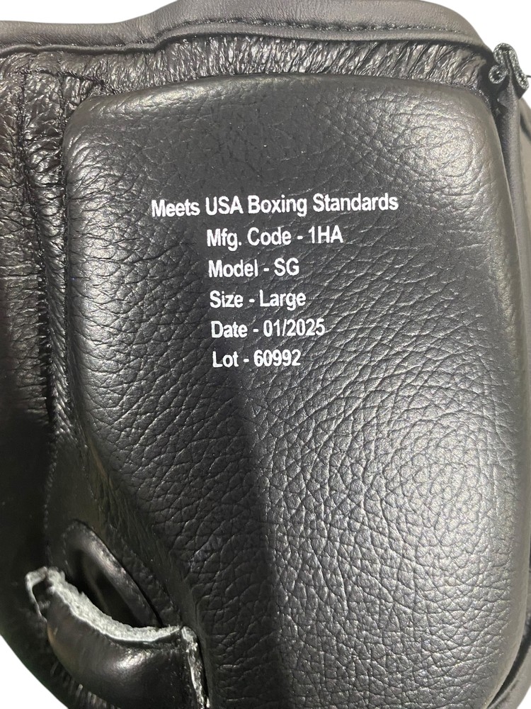 Ringside, Adults', Competition, Boxing, Headgear, Cheeks, Large, Black