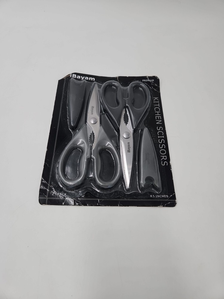 Kitchen Scissors Heavy Duty Premium 2 Pack Multipurpose Protective Sheath 8.8"