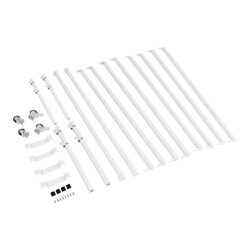 4.16'x4.33' Rolling Flood Table Stand For Hydroponic Germination Trays Plants