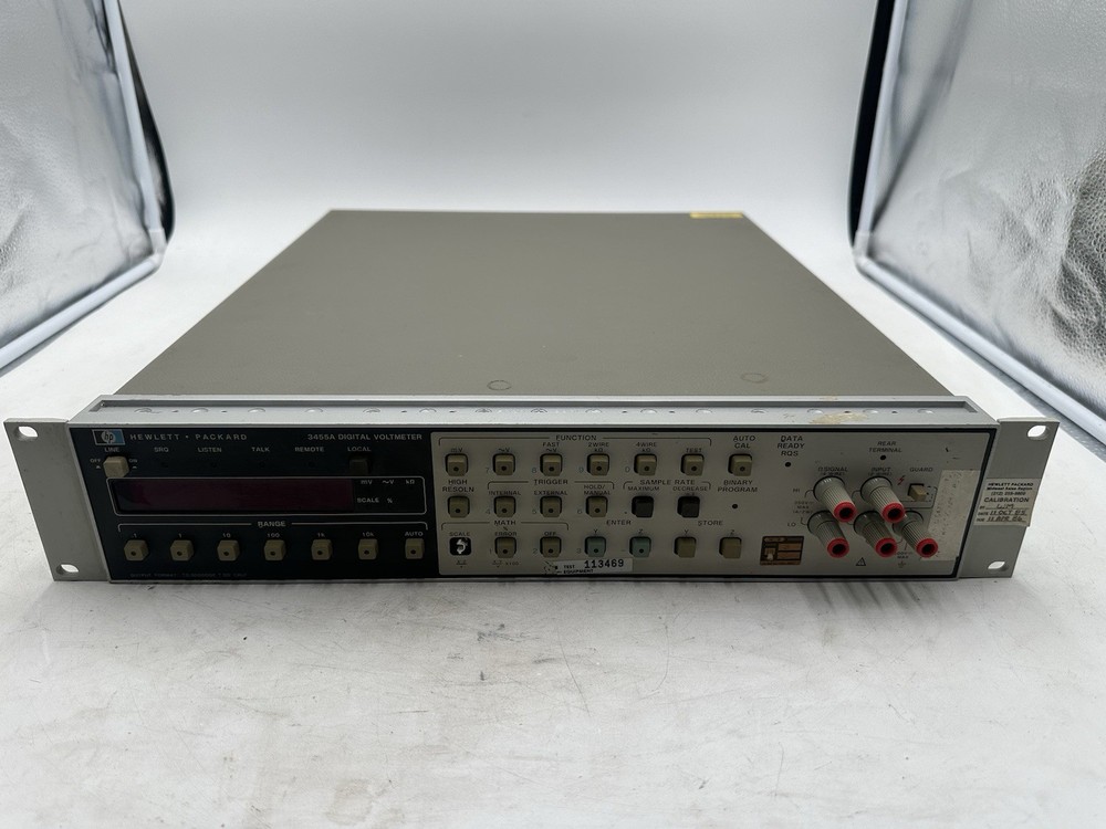 HP 3455A DIGITAL VOLTMETER- Untested, Powers On- Display Works