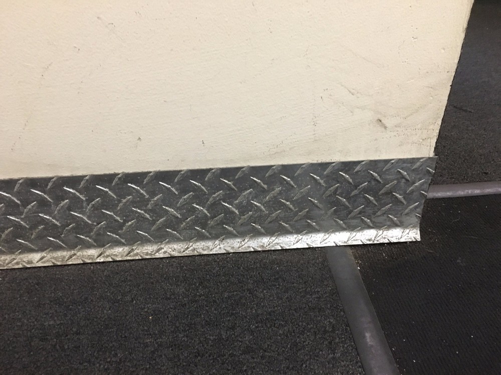 Aluminum Treadbright Diamond Base Moulding 4" Height, 12" Width