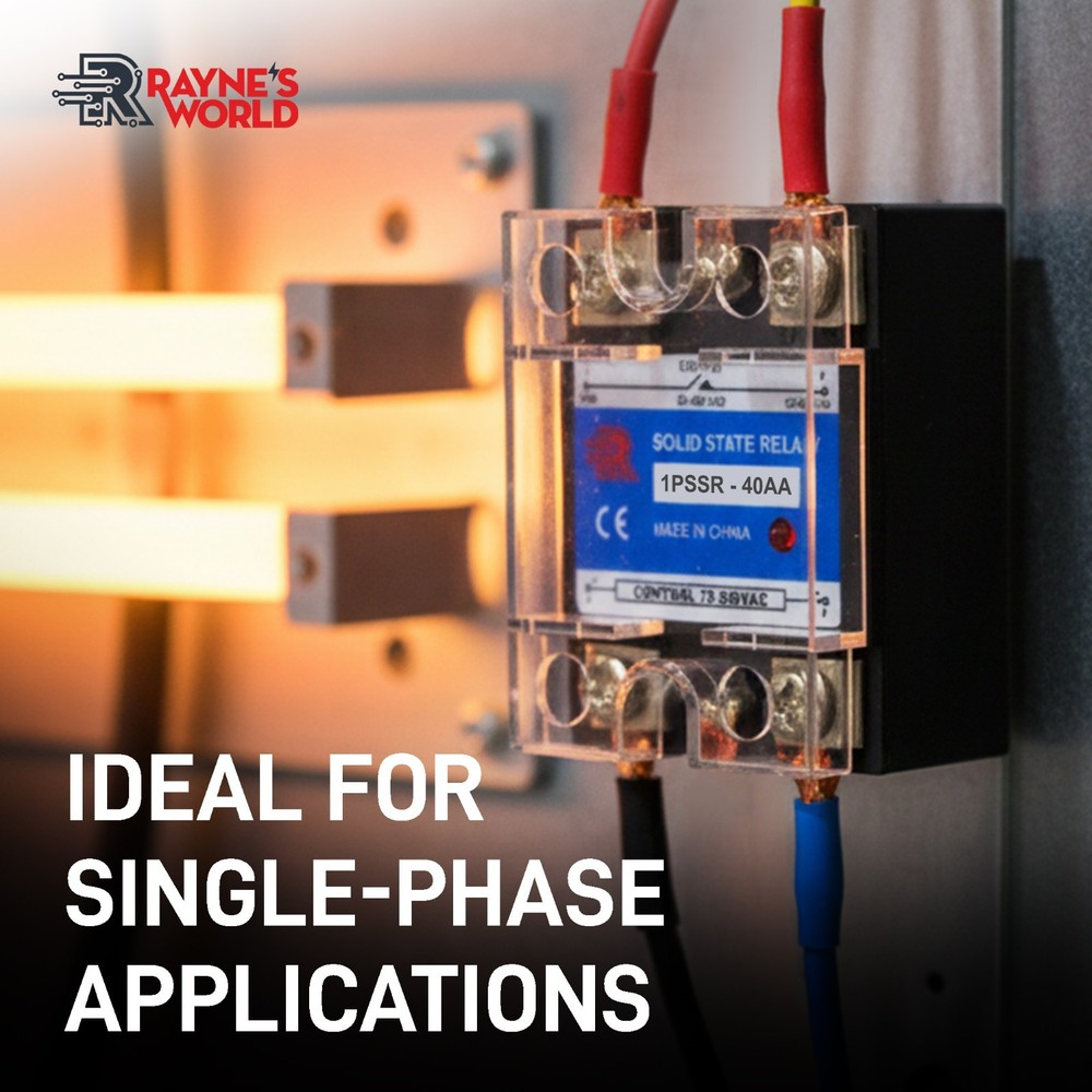 40 Amp AA Solid State Relay SSR - AC to AC - 70-280VAC Control - 24-480VAC Load