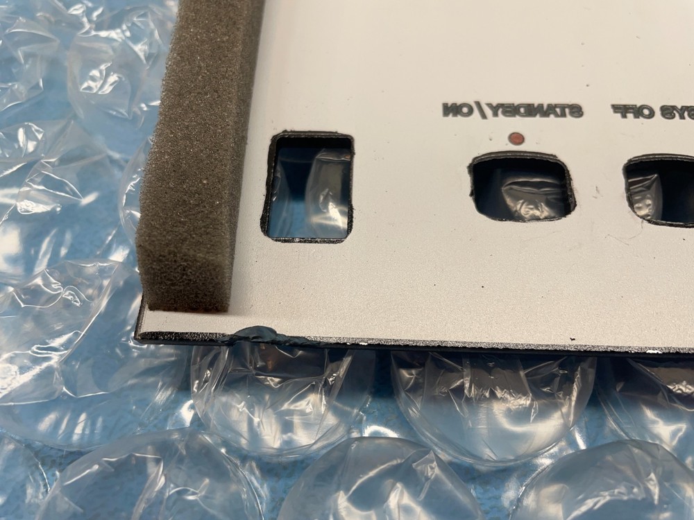 McINTOSH MHT200 FRONT PANEL -- HAS A CHIP ON THE BOTTOM RIGHT AND TOP RIGHT