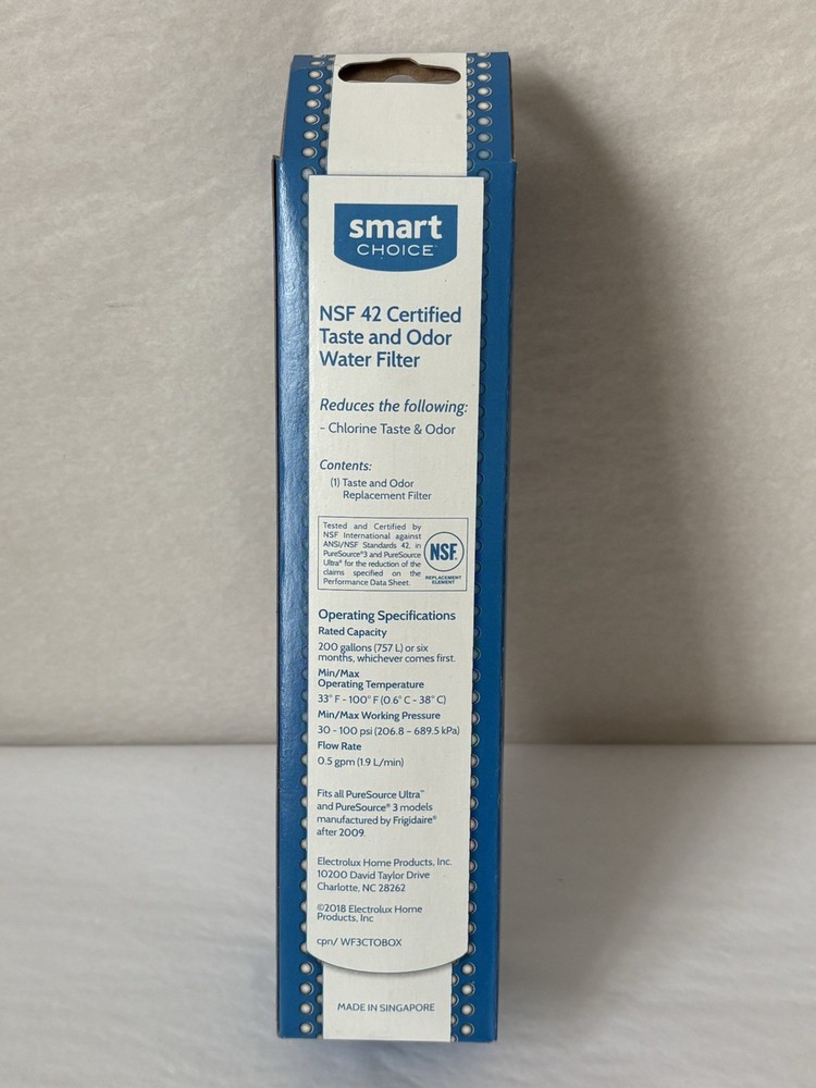 New Smart Choice SCWF3CTO Water & Ice Refrigerator Replacement Filter