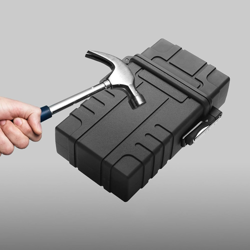 Waterproof Cigarette Case, Cigarette Holder Case with Lighter, Large Cigarette P