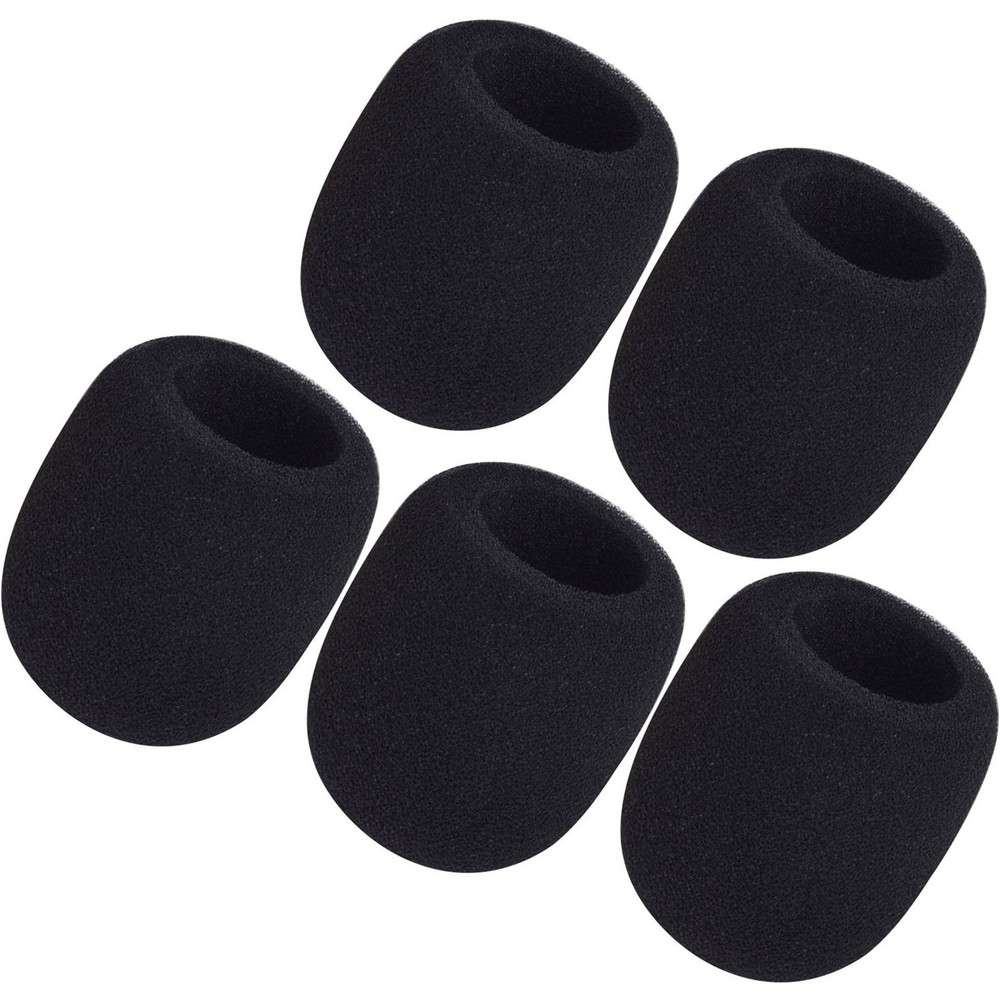 5 Pack Microphone Popper Stopper Windscreen for SM58 Microphone Sponge Black