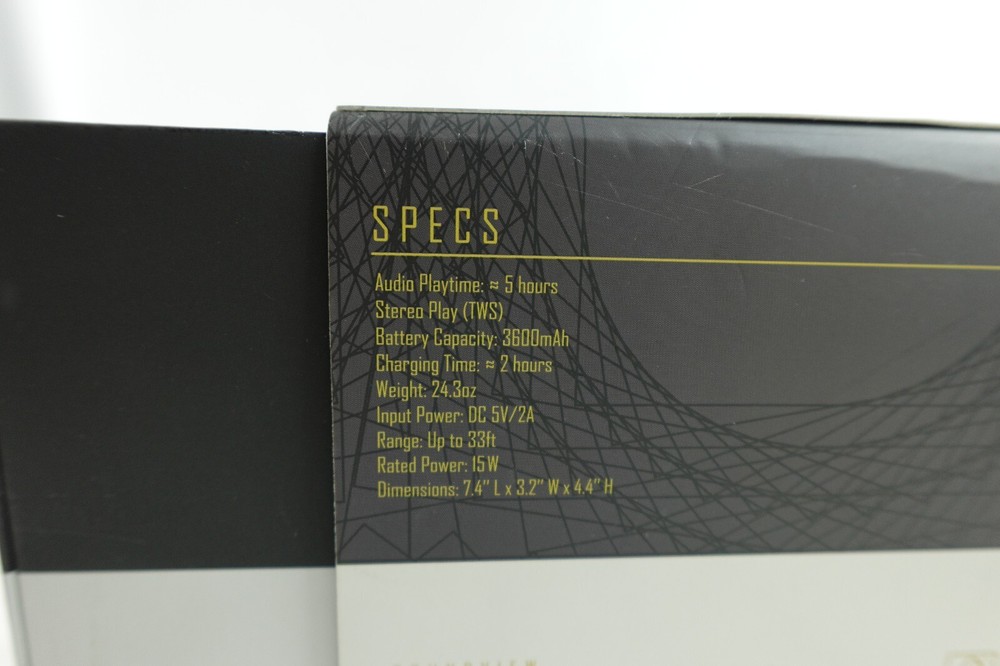 RUPT 15W SOUNDVIEW WIRELESS SPEAKER W/ LCD DISPLAY