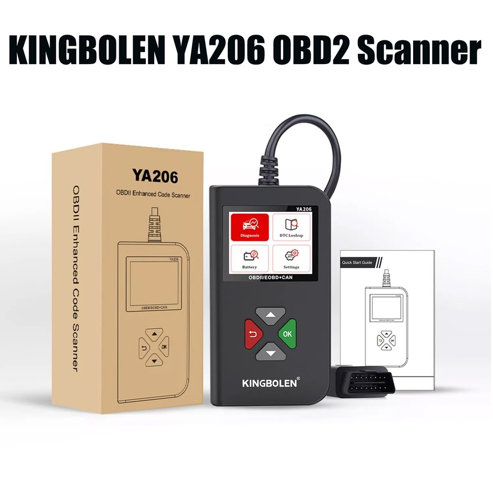 YA206 Auto OBD Code Reader OBD2 Scanner Car Check Engine Fault Diagnostic Tool