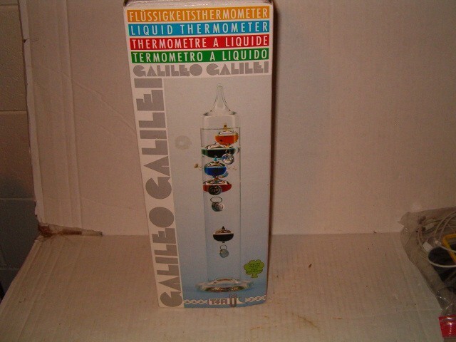 13" Tall Galileo Liquid Thermometer