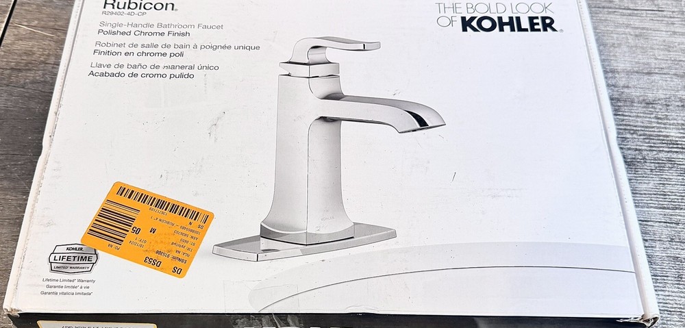 Rubicon Single Hole Single Handle Bathroom Faucet in Polished Chrome